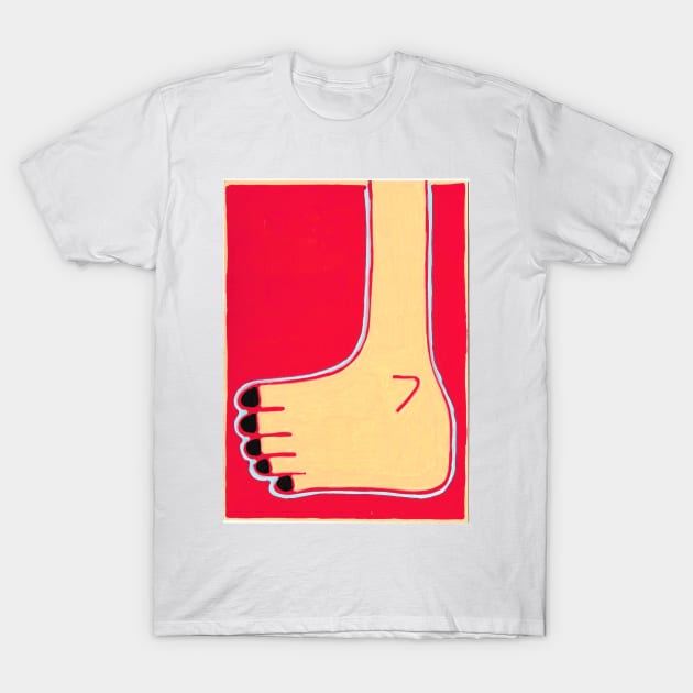 A Big Yellow Foot T-Shirt by JaySnellingArt